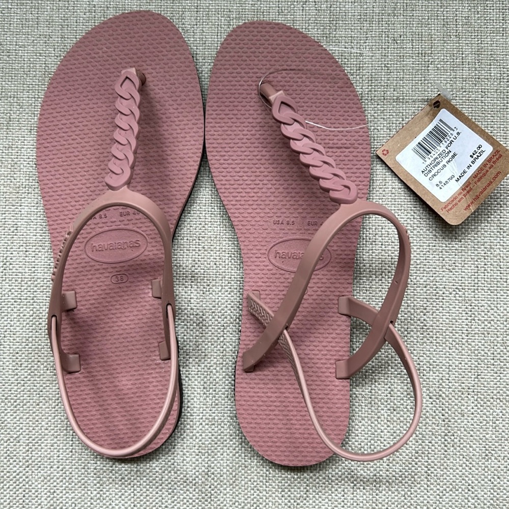 Havaianas crocus Rose sandal size 38 women’s